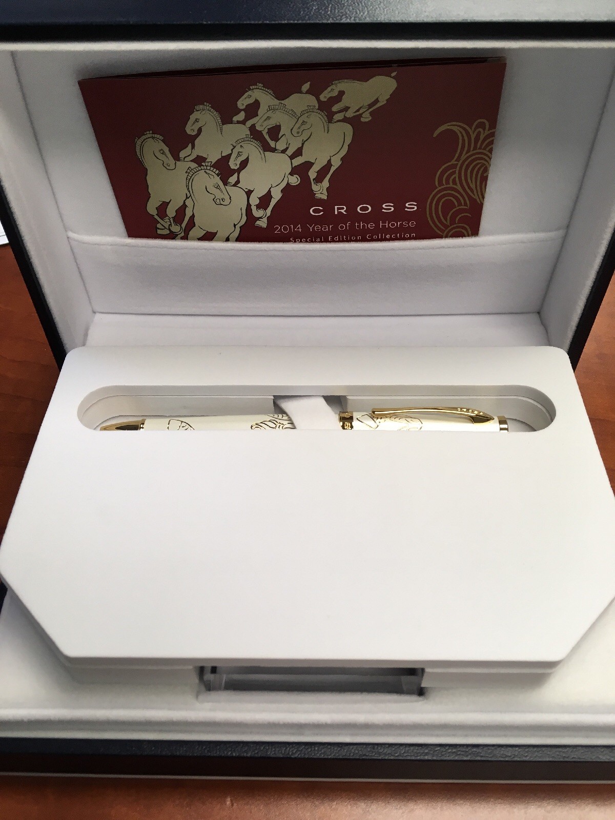 Cross Sauvage 2014 Year Of The Horse Imperial White Lacquer Ballpoint Pen