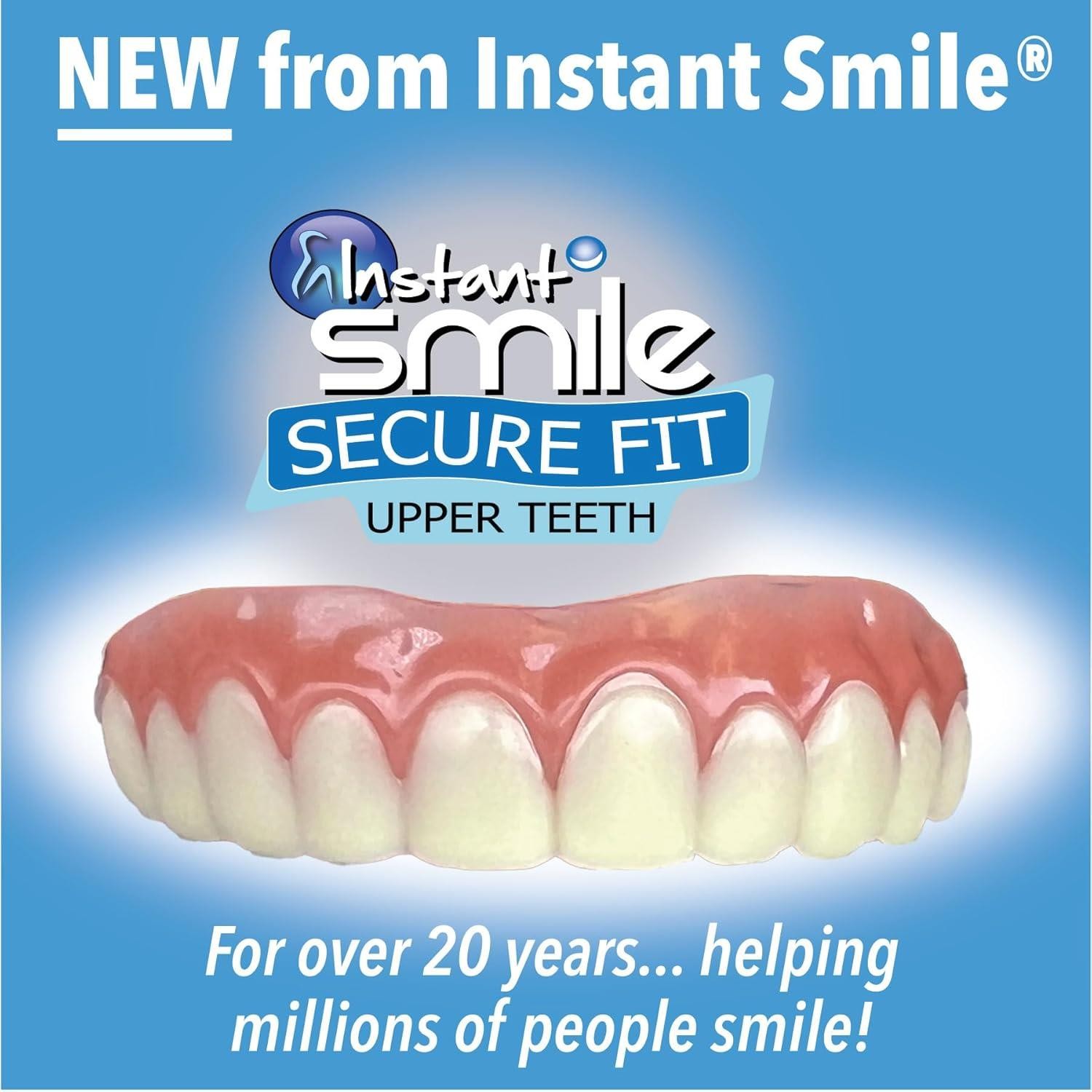 Just Released - Instant Smile Secure Fit Upper Teeth Veneer - Natural Shade