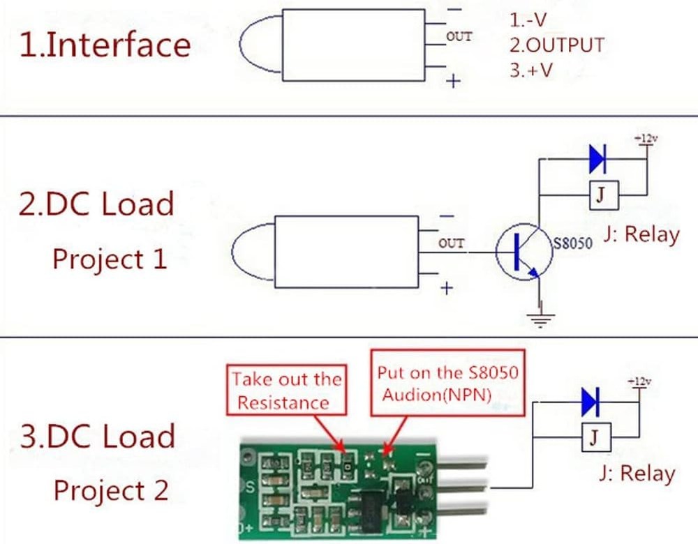 HC-SR505 Mini Infrared PIR Motion Sensor, Micro 5PCS Sensor