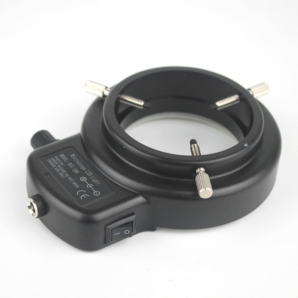 Premium 144 LED Bulbs Microscope Ring Light Illuminator Lamp US Plug Durable