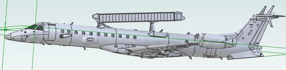 1/72 Embraer E-99M or EMB-145H 3D data set