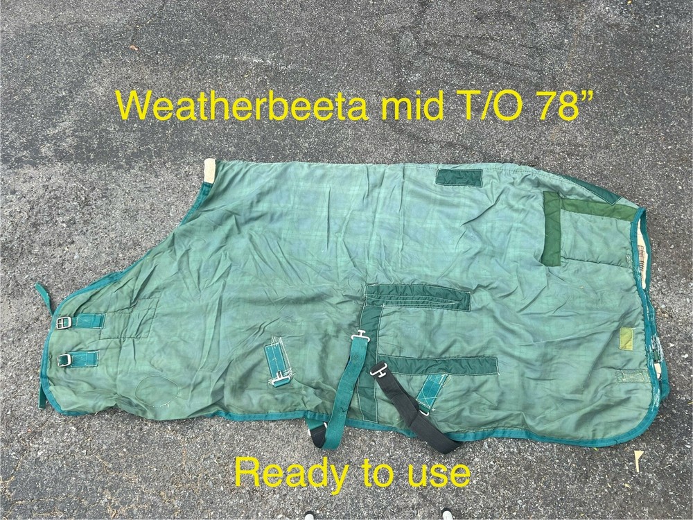 EUC  78” Weatherbeeta Medium weight turnout blanket