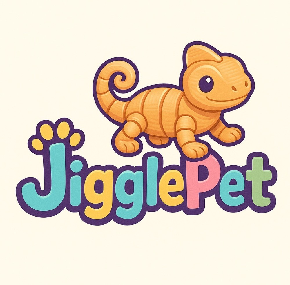 3D Printed Jiggle Pet Giraffe Keychain