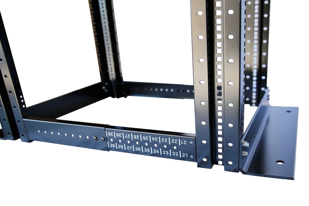 New 27U 4 Post Open Frame Data Network Server Rack Enclosure19" Adjustable Depth