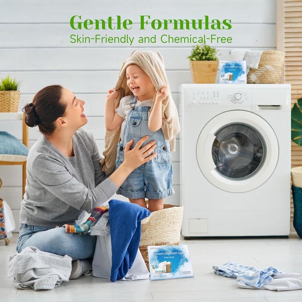 Laundry Detergent Sheets Travel Camping Eco Friendly Pack