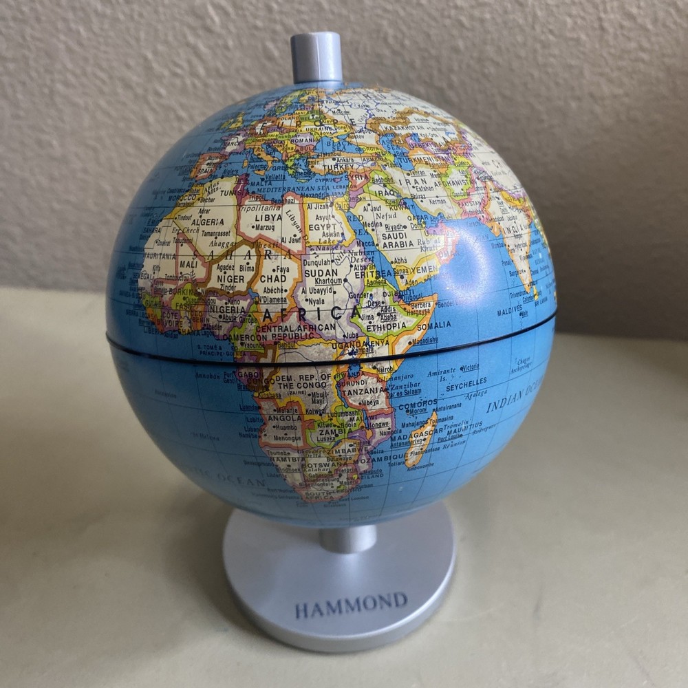 Mini Hammond Desktop World  Globe.