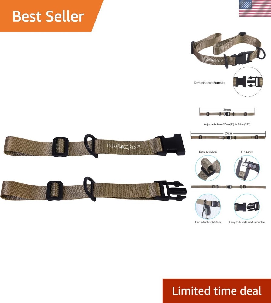 Durable Khaki Backpack Sternum Strap with Quick Release for Hiking - One Size