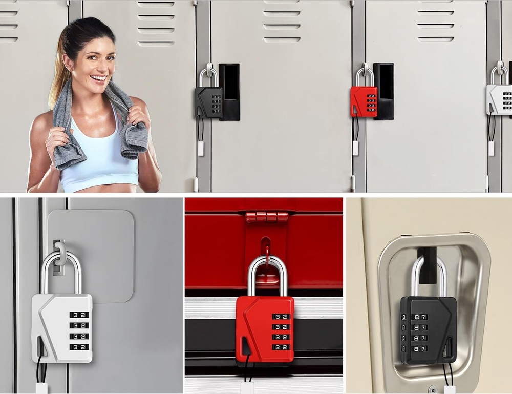 Locker Locks with Code Small Combination Padlock DIY Name Tags 2 Pack