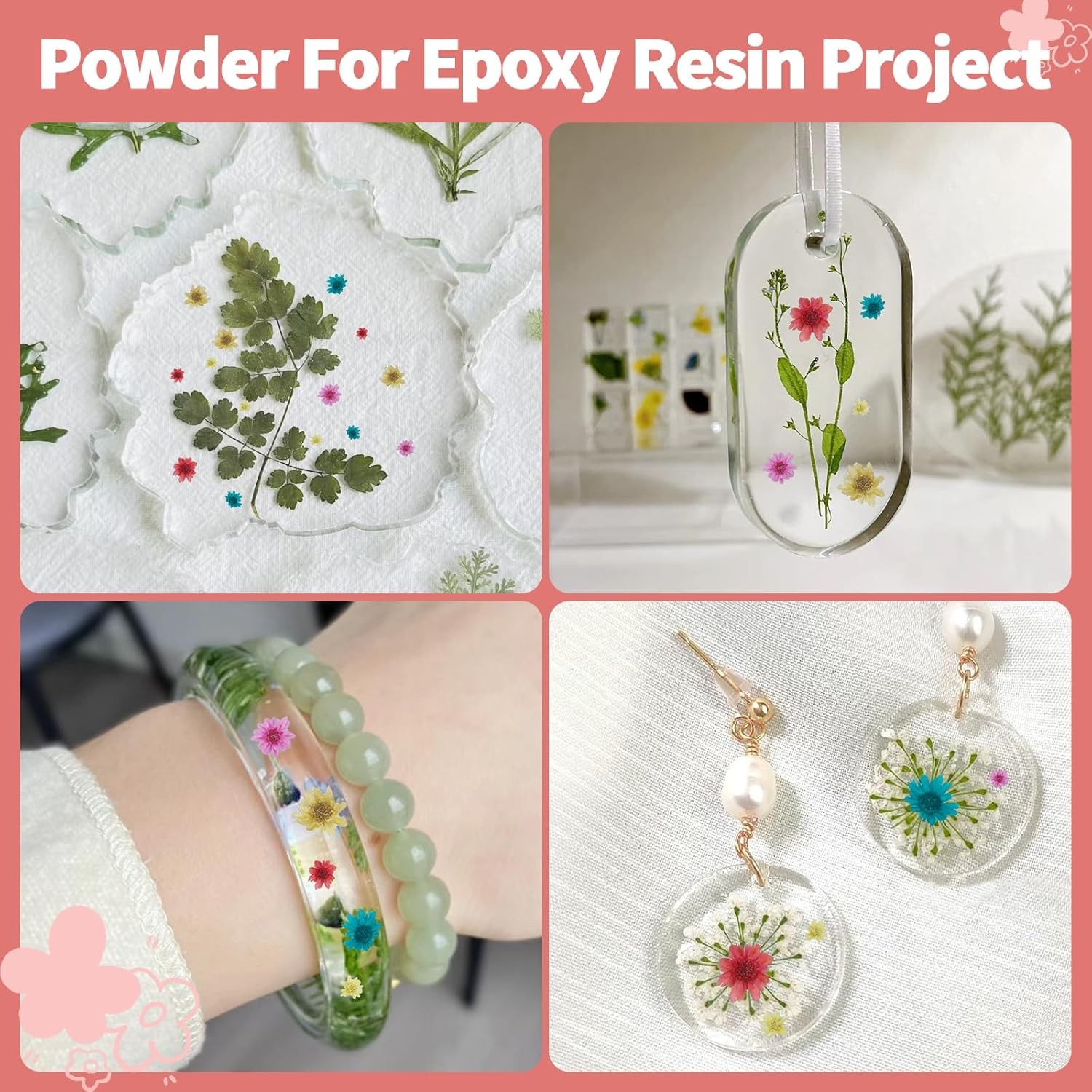 300 PCS Mini Dried Flowers for Resin, Small Dried Flowers for Crafts, Mini-Dried