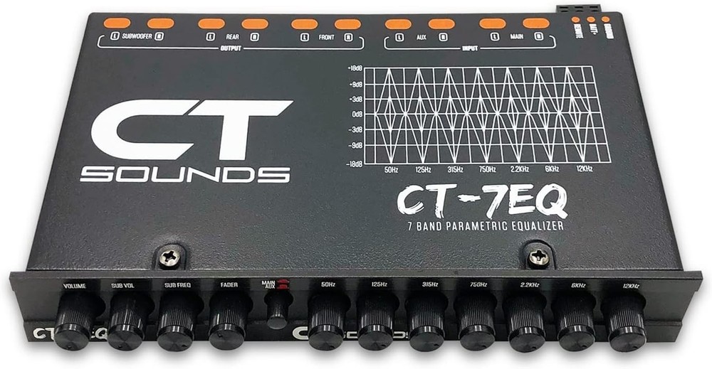 Car Audio 7 Band Parametric Equalizer - Professional Results