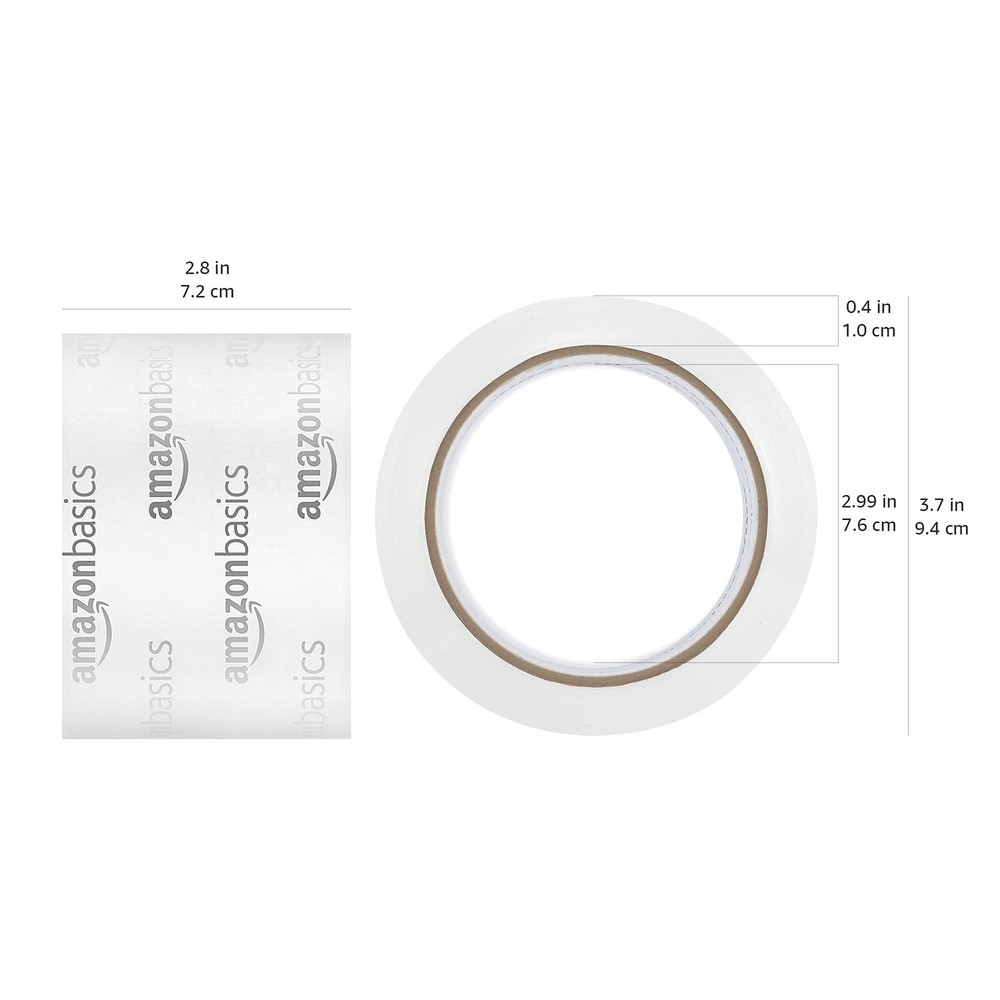 Amazon Basics Extra-Wide Packing Tape, Moving, Storage, Packing, 6-Pack