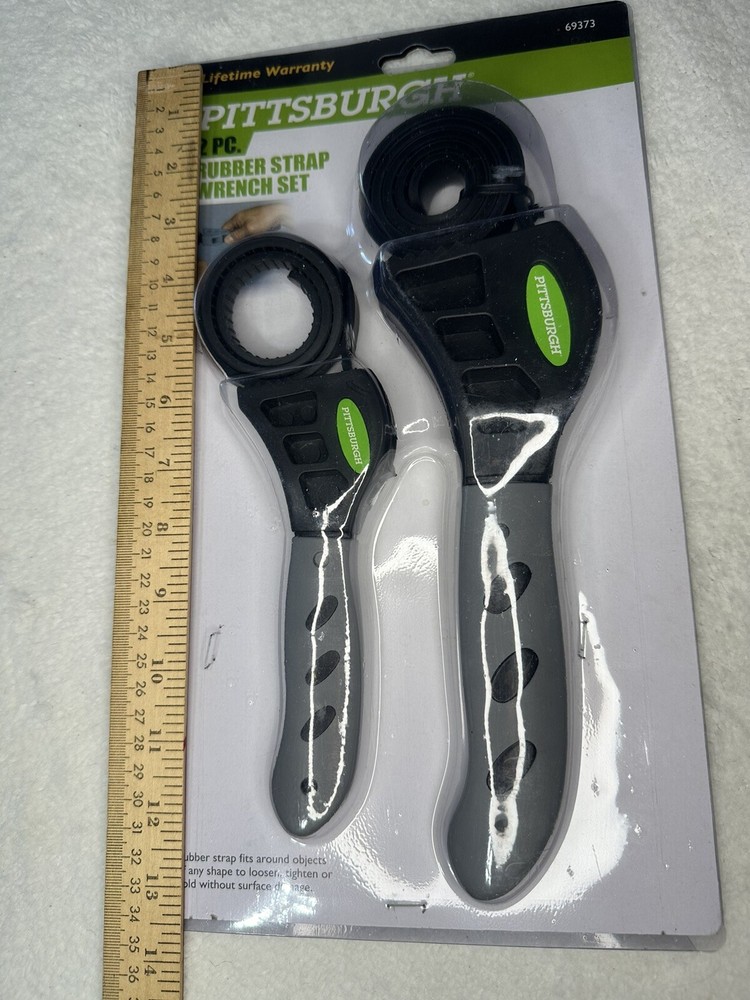PITTSBURGH Rubber Strap Wrench Set - 2 Piece - New