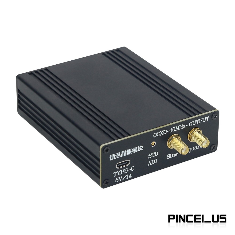 10MHz Sinewave Output OCXO Board Frequency Standard with Shell and Type-C Cable