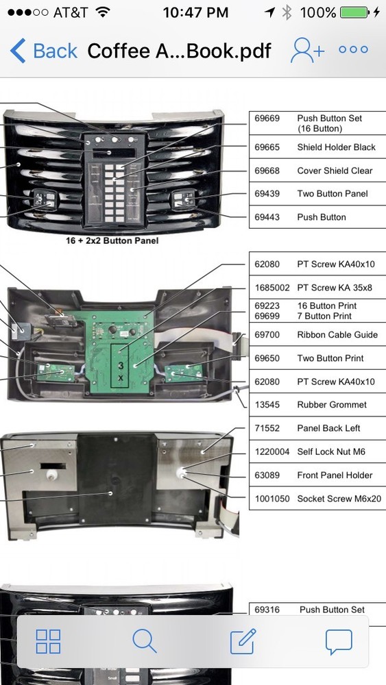 Schaerer Coffee Art Print/Display Board 7 Button