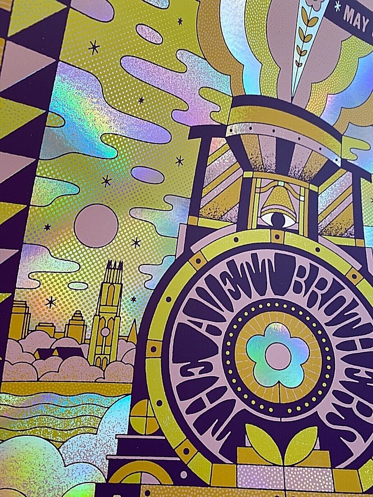 The Avett Brothers Westville New Haven 2022 HOLO RAINBOW FOIL AP Poster S/N #/25