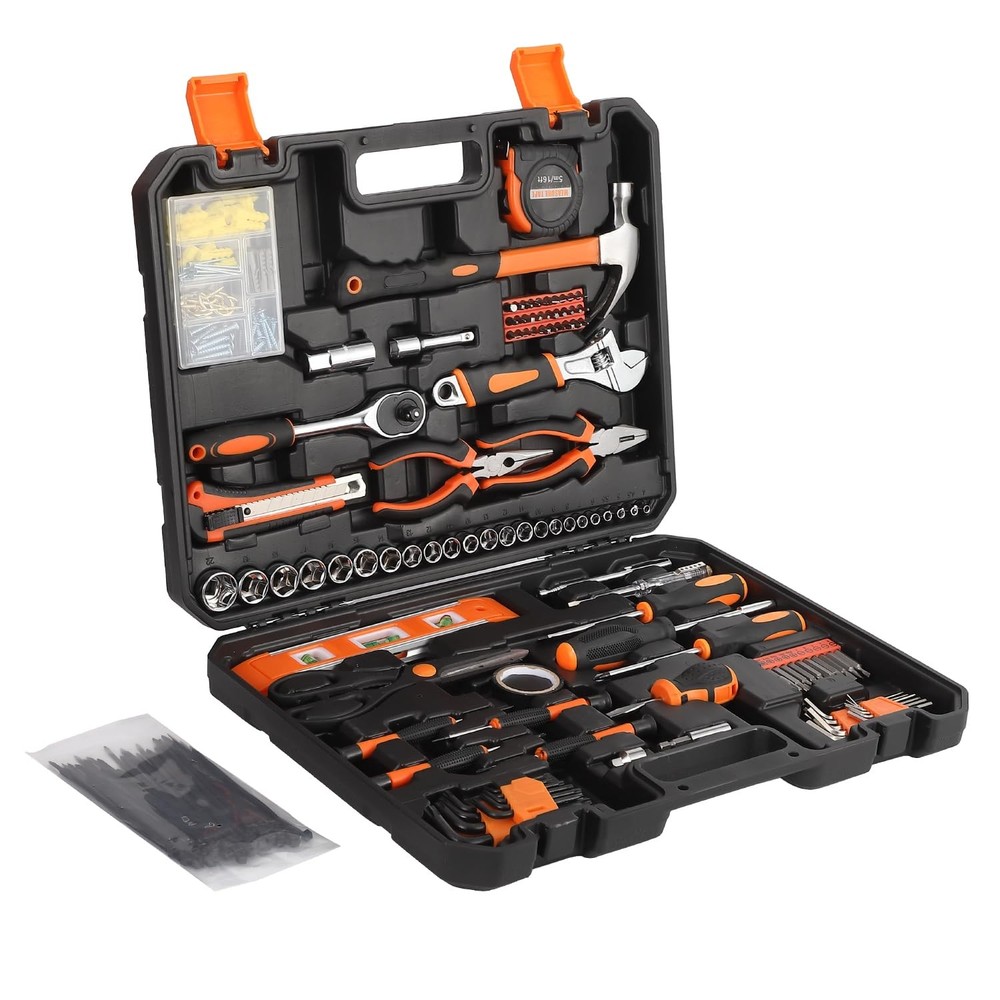 247Pcs Multifunctional Home/Auto Tool Kit,General Repair Tool Set W/Storage Case