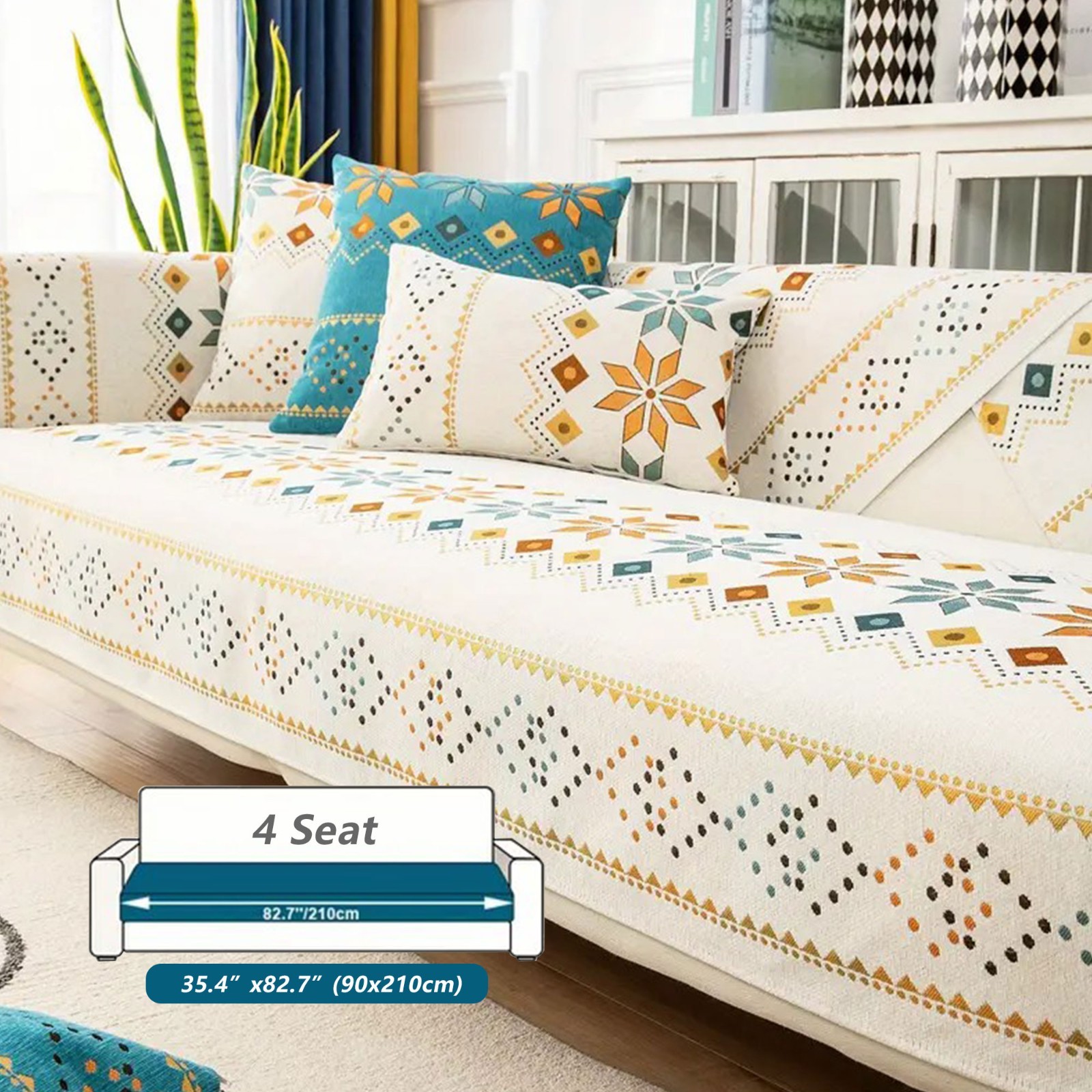 Bohemian anti-slip sofa covers, protective decoration for sofa furniture
