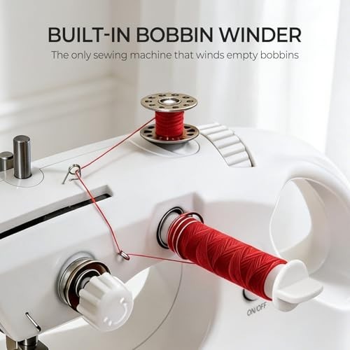 Portable Cordless Handheld Sewing Machine - Mini 2-Thread Stitcher for DIY, Mend