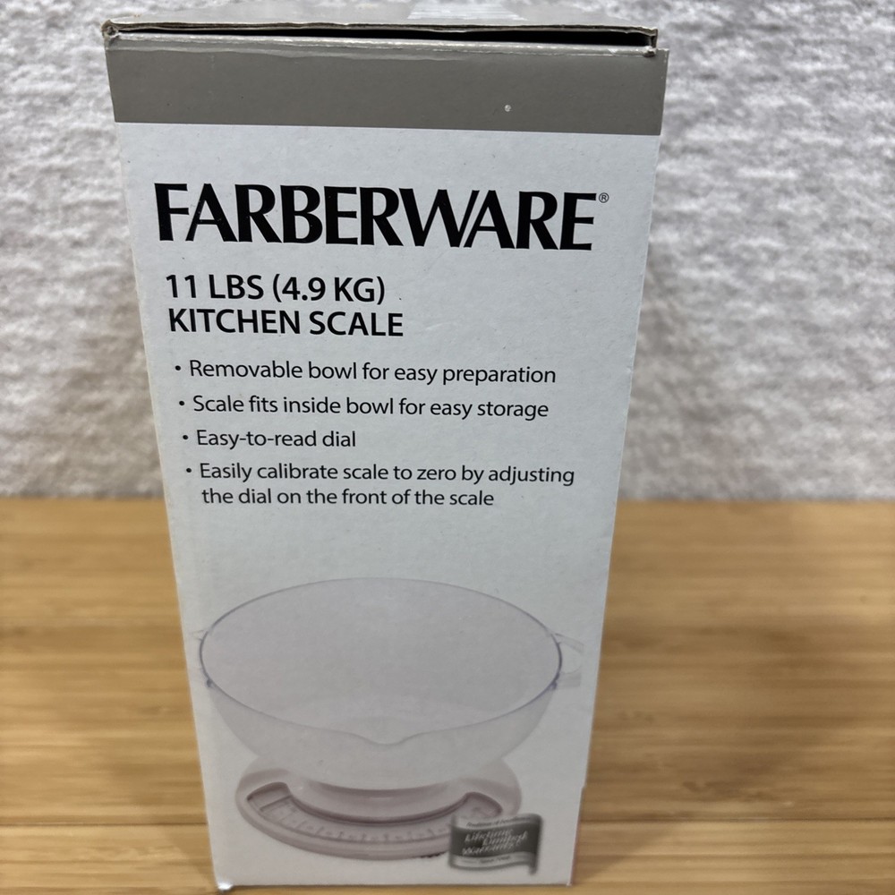 Farberware 11 Lb Kitchen Scale New In Box Removable Bolt