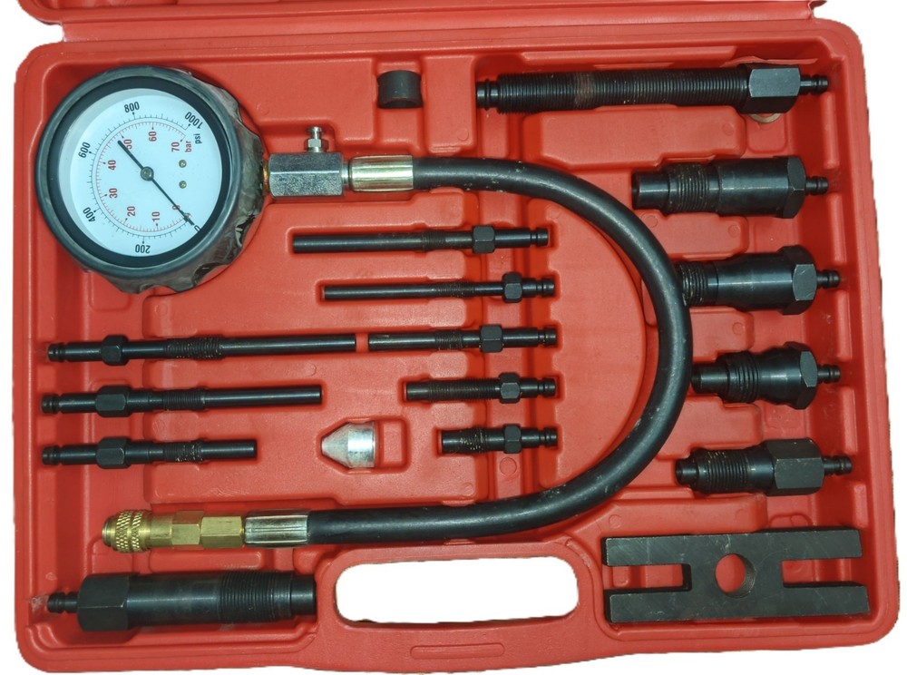 (TU-15) Engine Compression Gauge Tester Cylinder Pressure Test Tool Kit