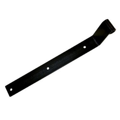 Artesano Iron Works Rectangle Strap Hinge (Offset 2" - Length 12") - Matte Black