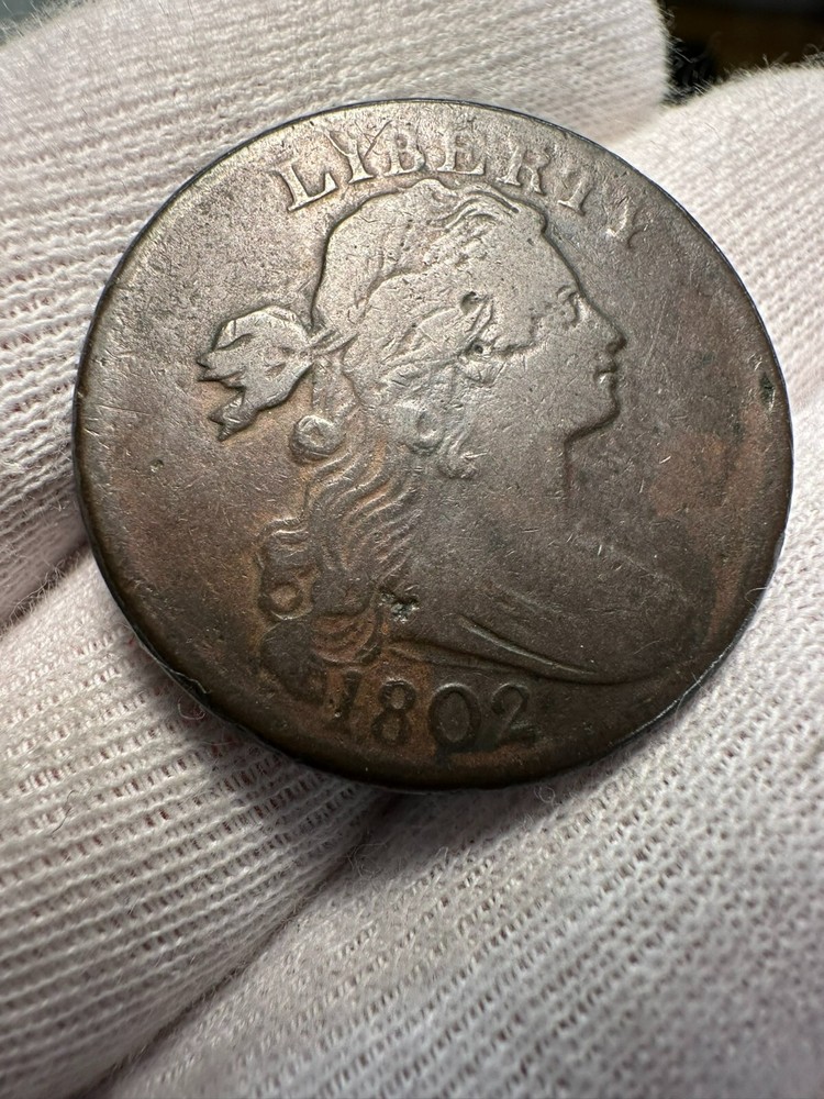 1802 Draped Bust Large Cent Fine