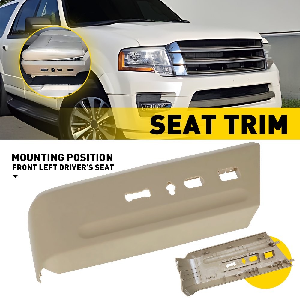 Driver Side Switch Seat Housing Panel Bezel Beige For 2015-2017 Ford Expedition