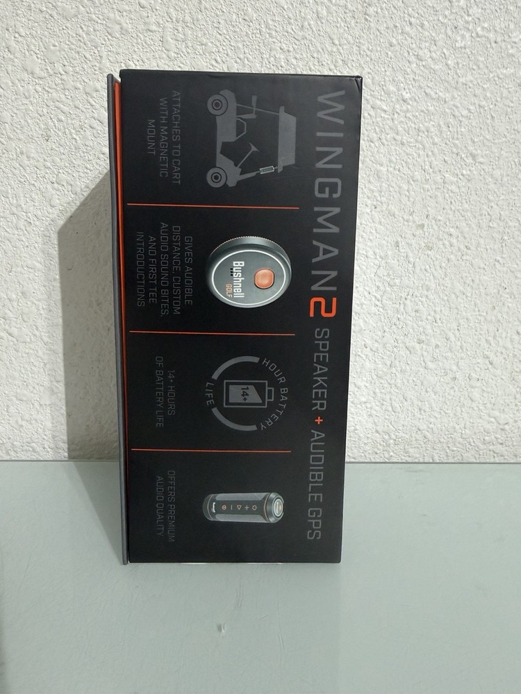 Bushnell Wingman 2 Golf GPS Speaker, Upgraded BITE Remote, Open Box
