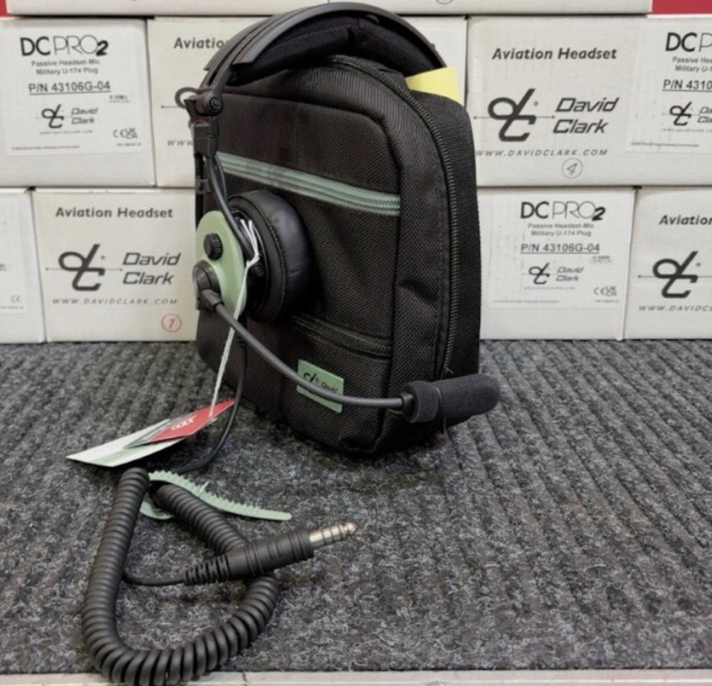 NEW David Clark DC PRO-2 Passive Aviation Headset-Mic