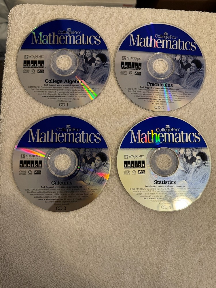 College Pro Mathematics - (PC 2002) FOUR CD'S ONLY!!!