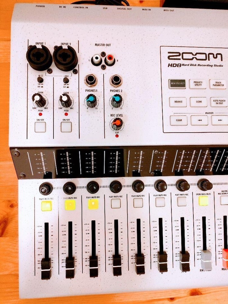 ZOOM HD8 HD-8 Hard Disk Recorder MTR Working Tested used