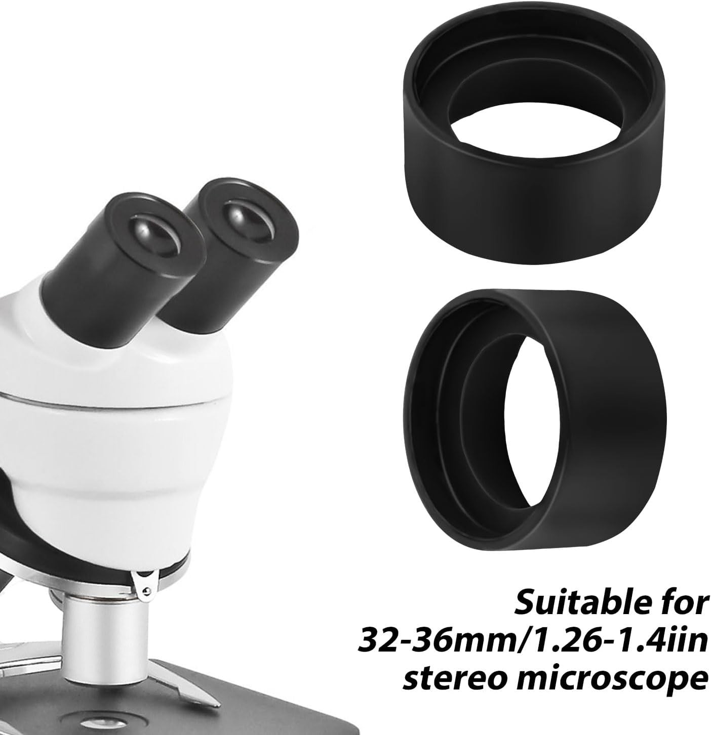 2pcs Industrial Eyepiece Eye Cups, Rubber Binocular Cover Guards...