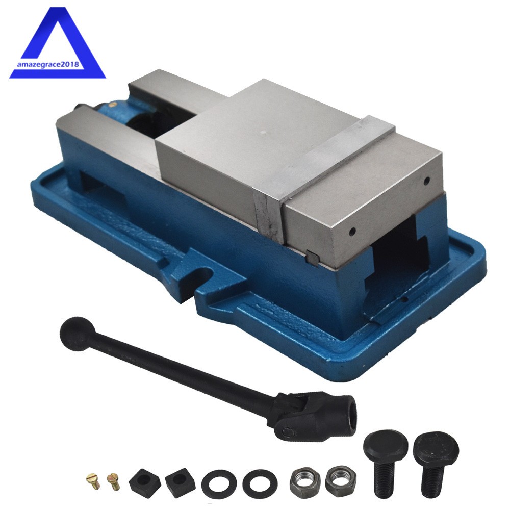 4" Lockdown CNC Milling Machine Bench Vise Clamping Vice Precision Without Base