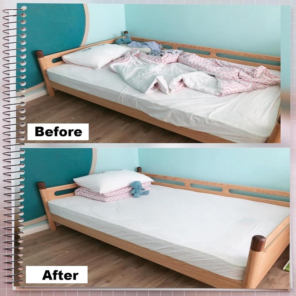 8-Piece Adjustable Bed Sheet Straps - Elastic Fitted Sheet Holders, Universal...