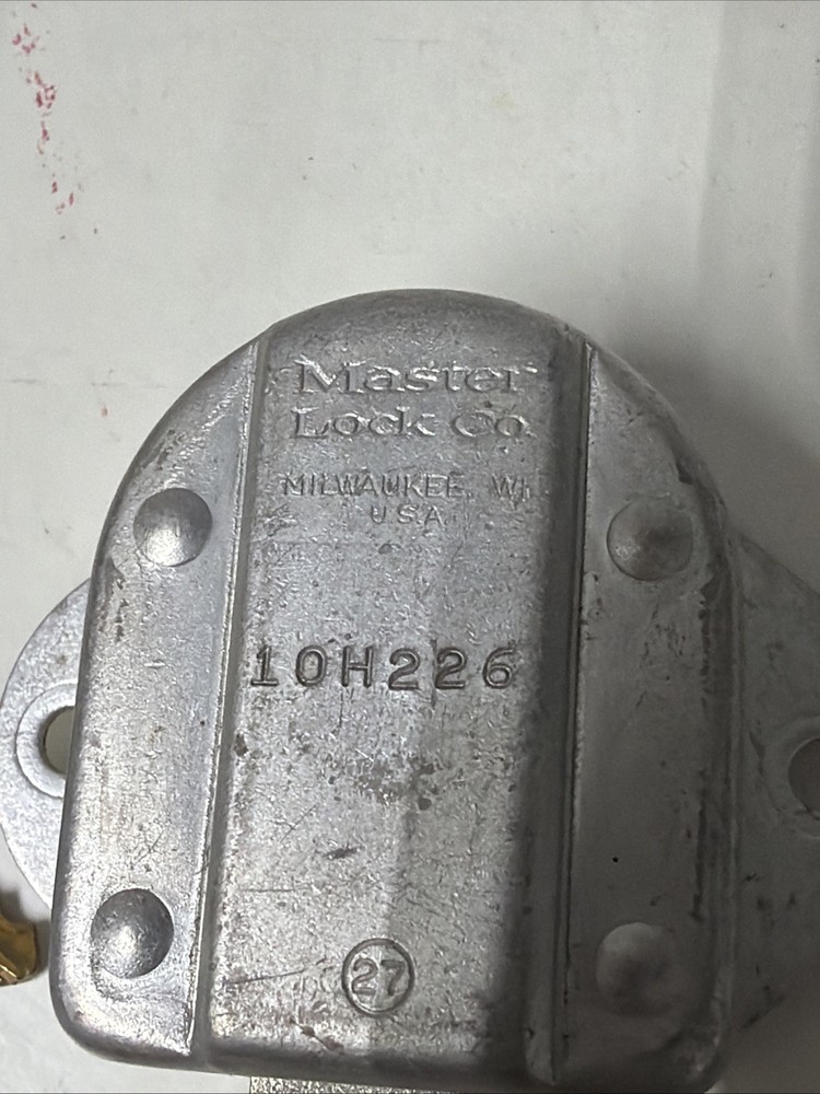 Master Lock 1710 Built-In Locker Lock, Key Type Different, Mounting Hole Dia.