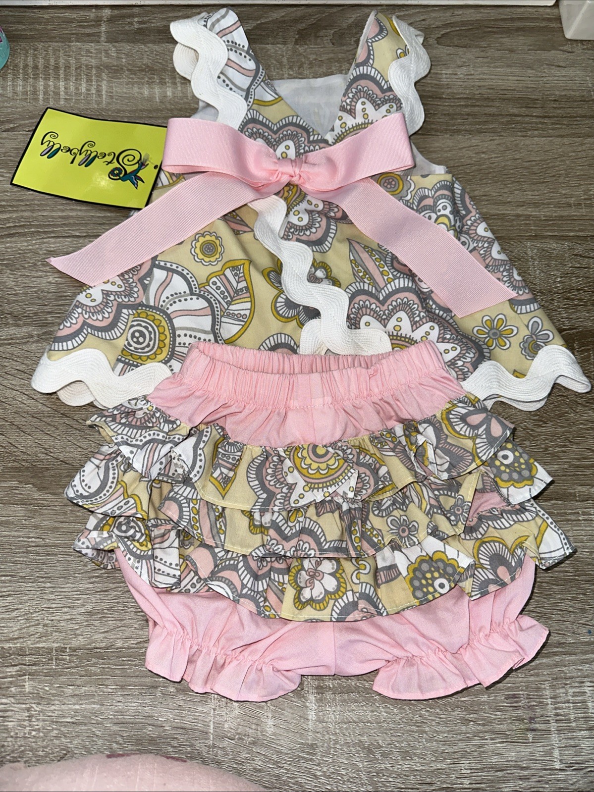 NWT Stellybelly Boutique2 Pc Outfit Size 6 Mnths