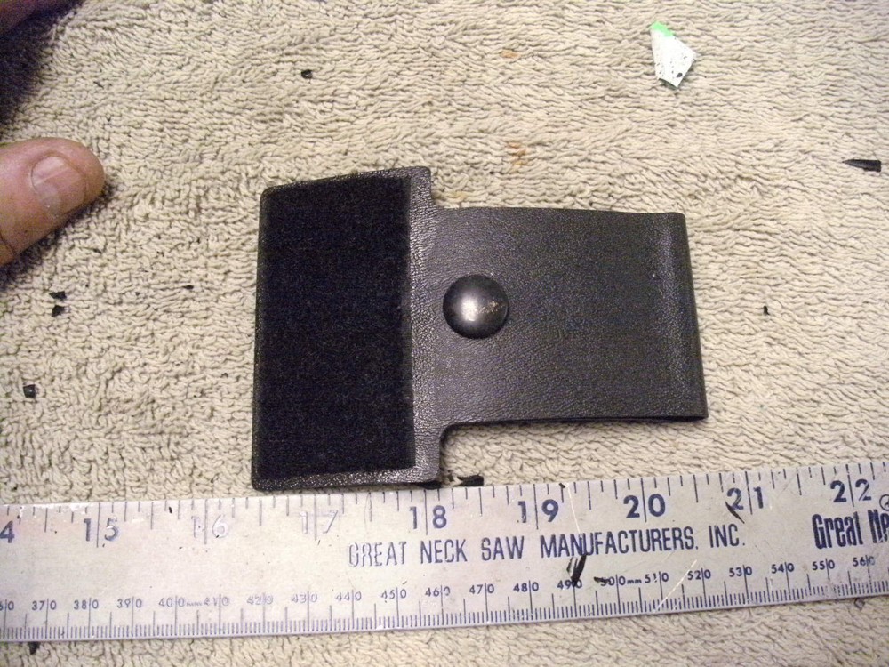 Unknown Use or Make Plastic Belt Devise with Hook & Loop For a Holster?