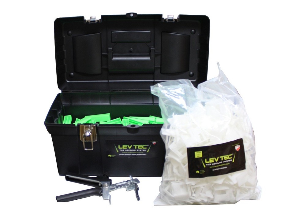 Lev-Tec Tile leveling System Kit: 1 Pliers, 500 Clips, 250 Wedge