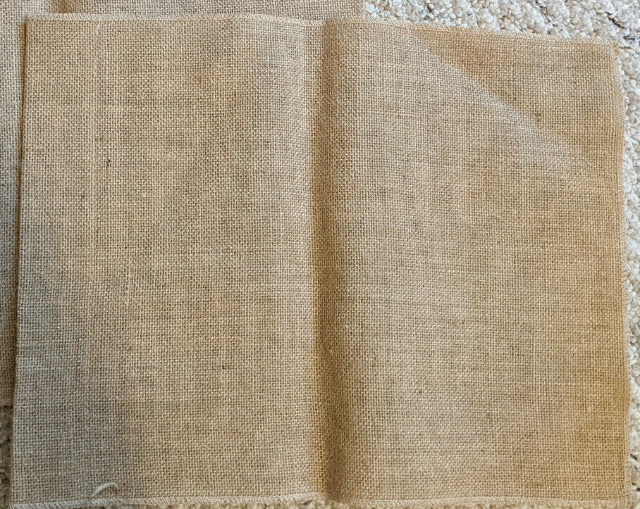 burlap blank placemat