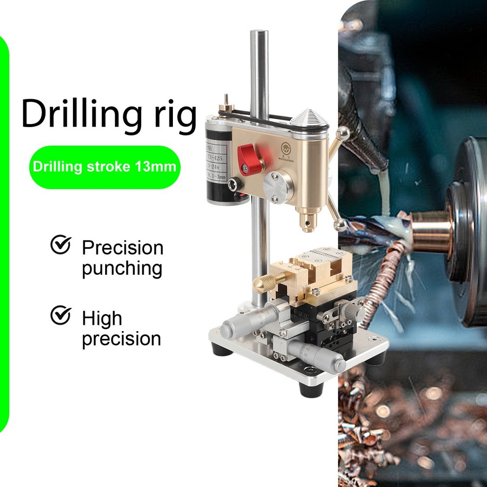 Watchmaker Precision Bench Drill Crown Punch Multifunctional Drilling Machine