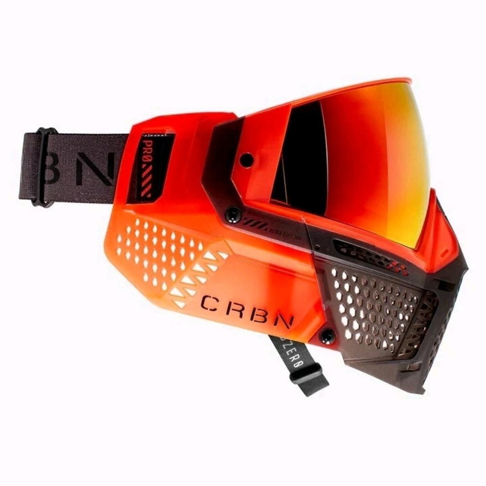 CRBN Zero Pro Paintball Mask (Less Coverage) - Blaze
