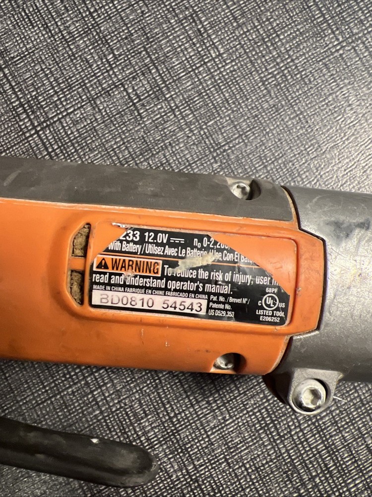 Ridgid 12v Right Angel Impact Drill Untested
