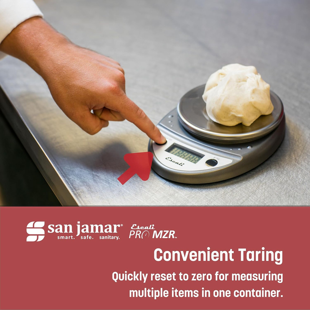 Escali Digital Kitchen Scale, 11 Lb Capacity, Tare Function, Precise Readout, Co