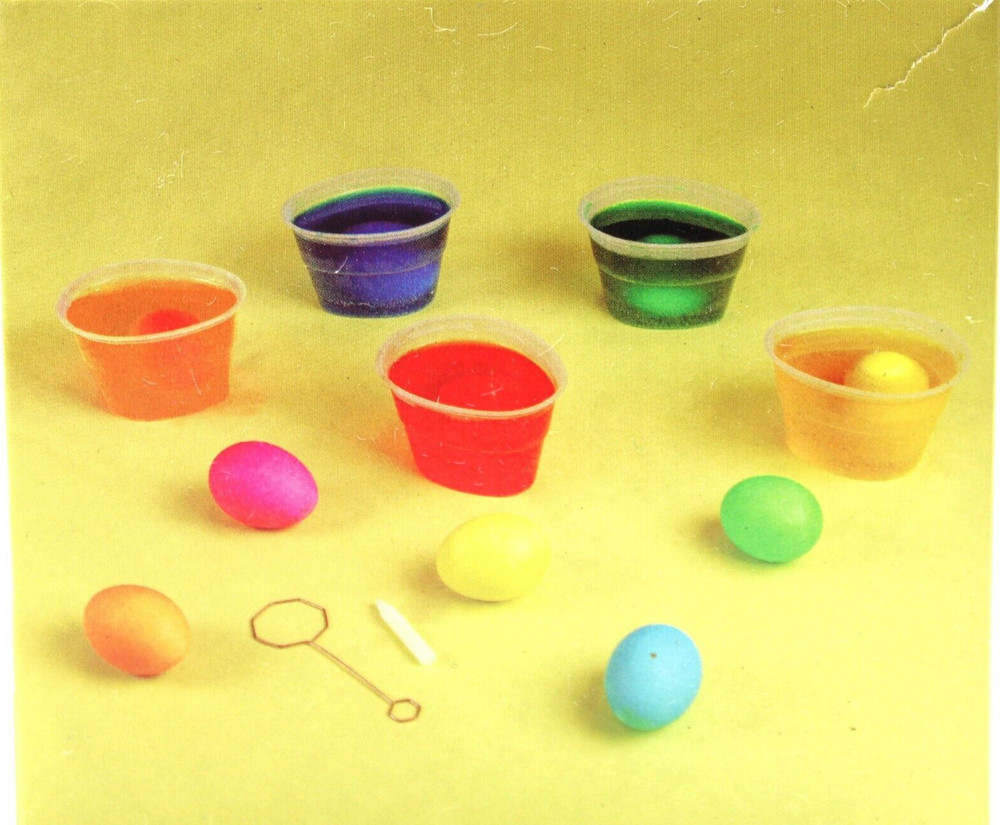 PAAS Easter Egg Dye Kit 5 Dye Tablets/Color Cups 1 Magic Crayon 1 Egg Dipper