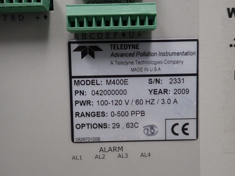 Teledyne API Photometrics O3 Analyzer Model M 400E