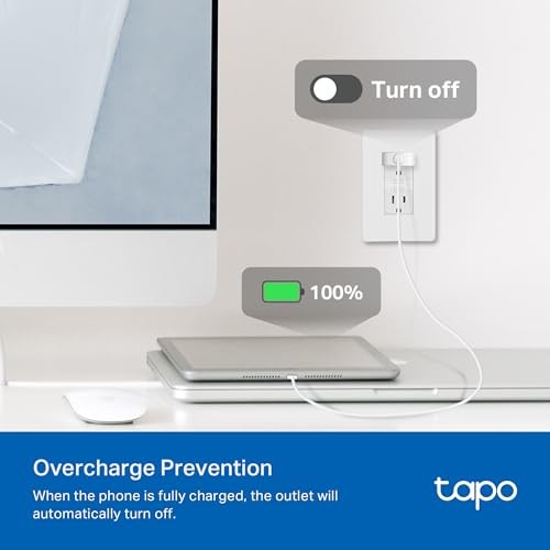 TP-Link Smart Plug Mini, Matter Compatible, Compatible with Alexa, 4-Pack