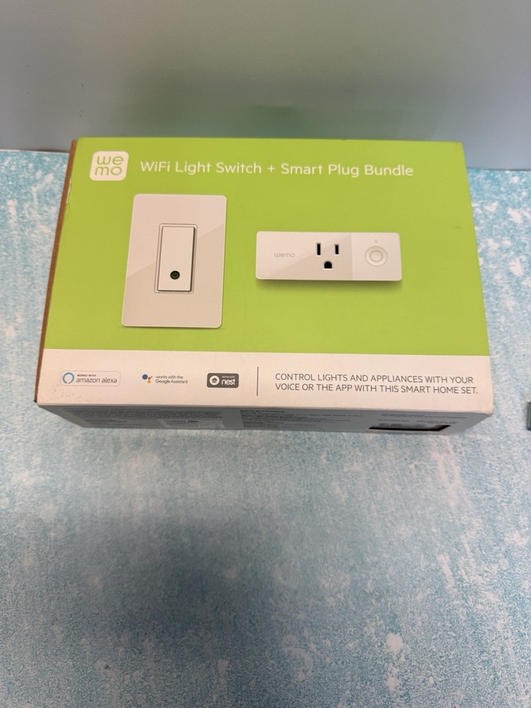 Belkin WeMo WiFi Light Switch + Smart Plug Bundle, Voice Control WLSP3063-BDL