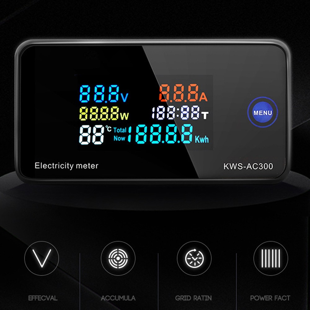 Digital AC Multimeter LCD Display Voltage Current Meter For Industrial Enterpris