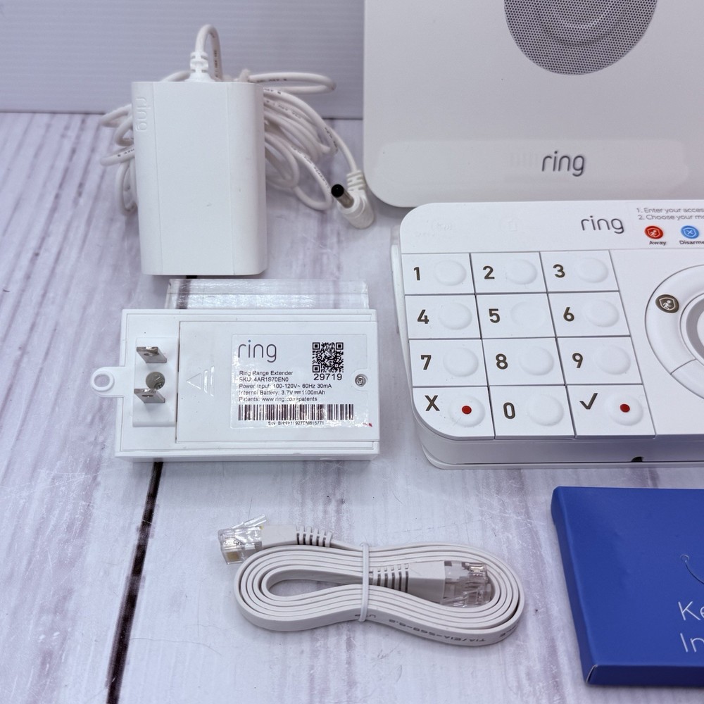 Ring Alarm System v2 Bundle Base Station, Keypad, Motion Sensor, Power Supply