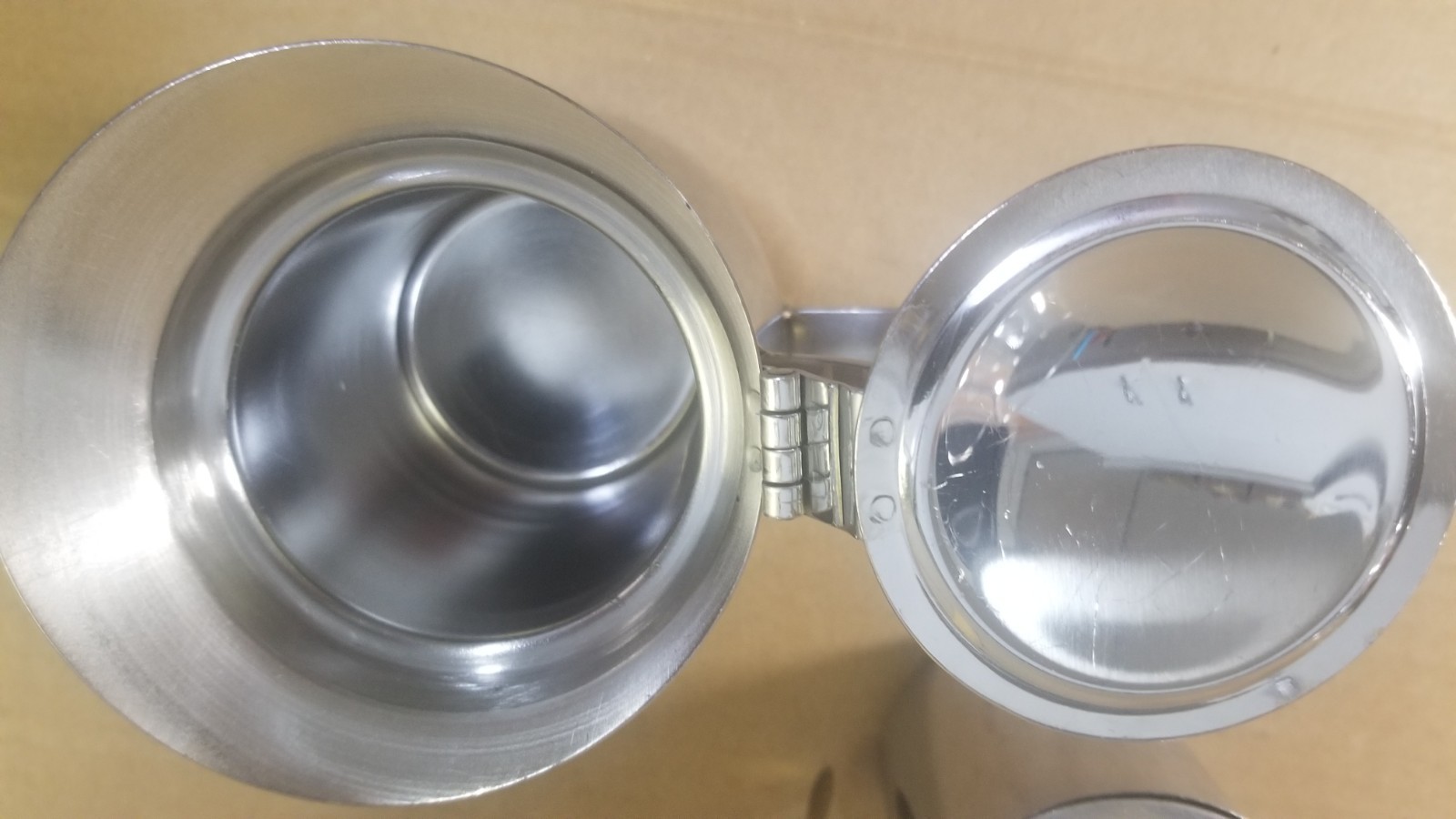 3 POLAR 133 HALCO S-202 Stainless Steel Creamer Cups